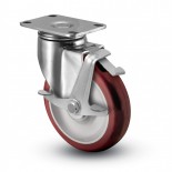 Stainless Steel Caster with Side Lock Brake